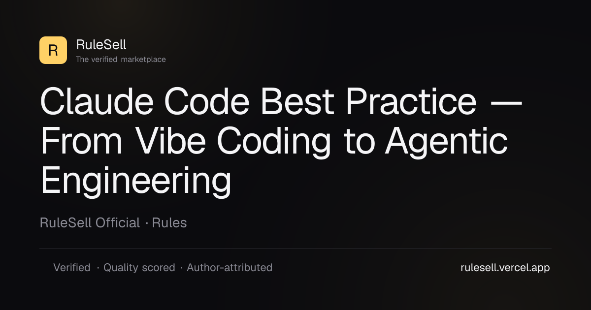 Claude Code Best Practice — From Vibe Coding to Agentic Engineering ...